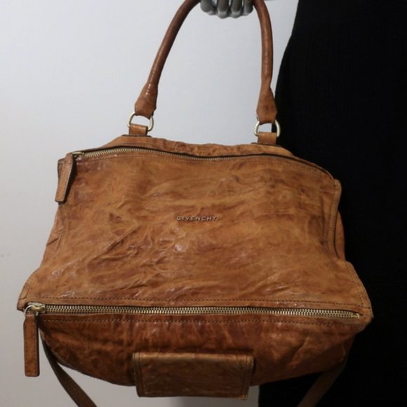 Givenchy Handbags - Givenchy Large Pepe Pandora Shoulder Bag Brown